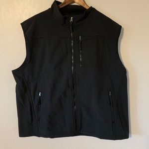 Men’s Black Full Zip Vest